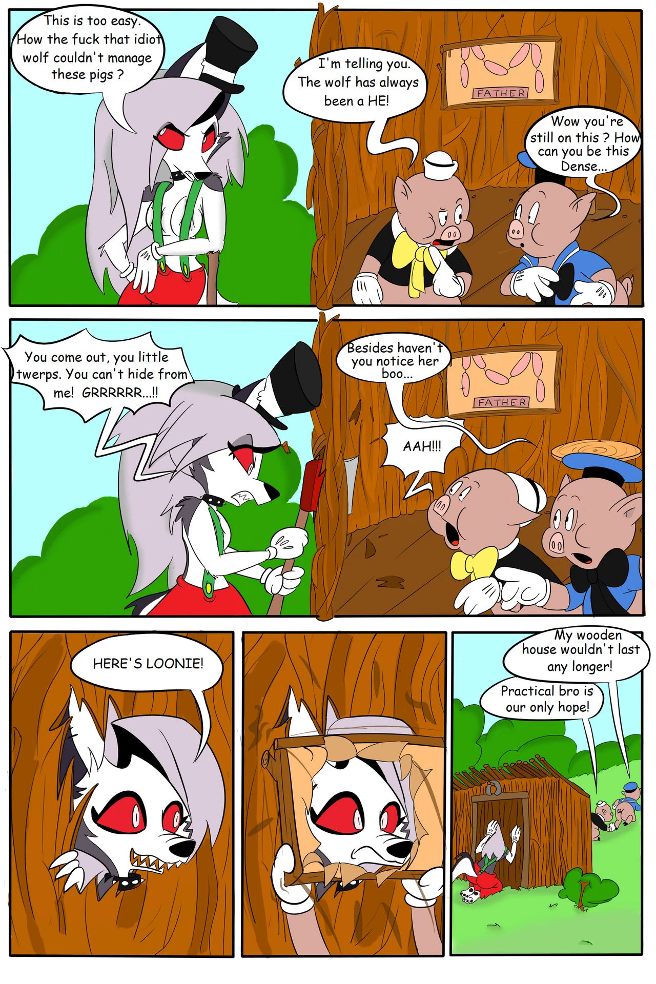 BIG BAD LOONA porn comic picture 7
