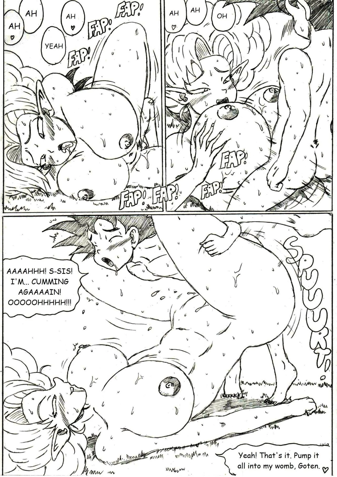 Big sis lesson Zangya x goten porn comic picture 15