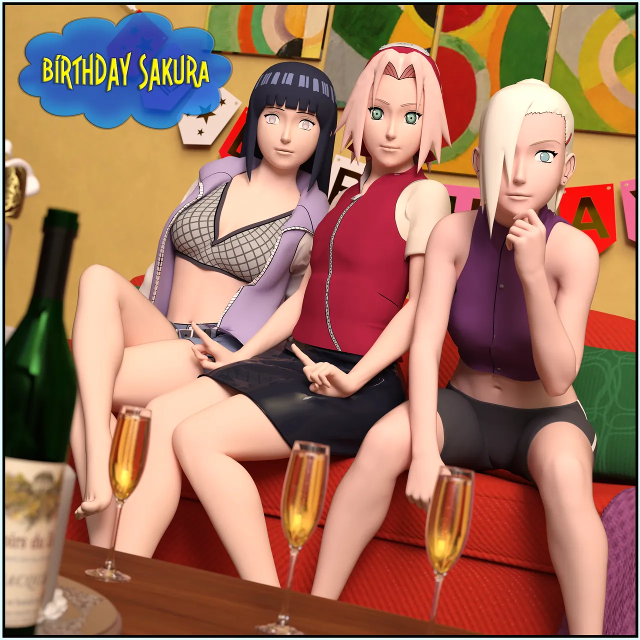 Birthday Sakura porn comic picture 1