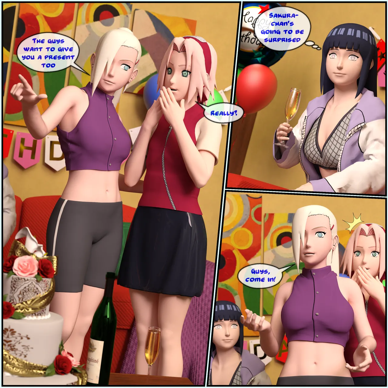 Birthday Sakura porn comic picture 3