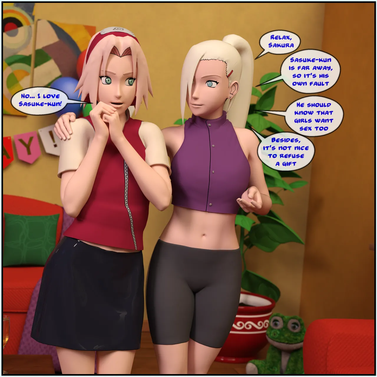Birthday Sakura porn comic picture 5