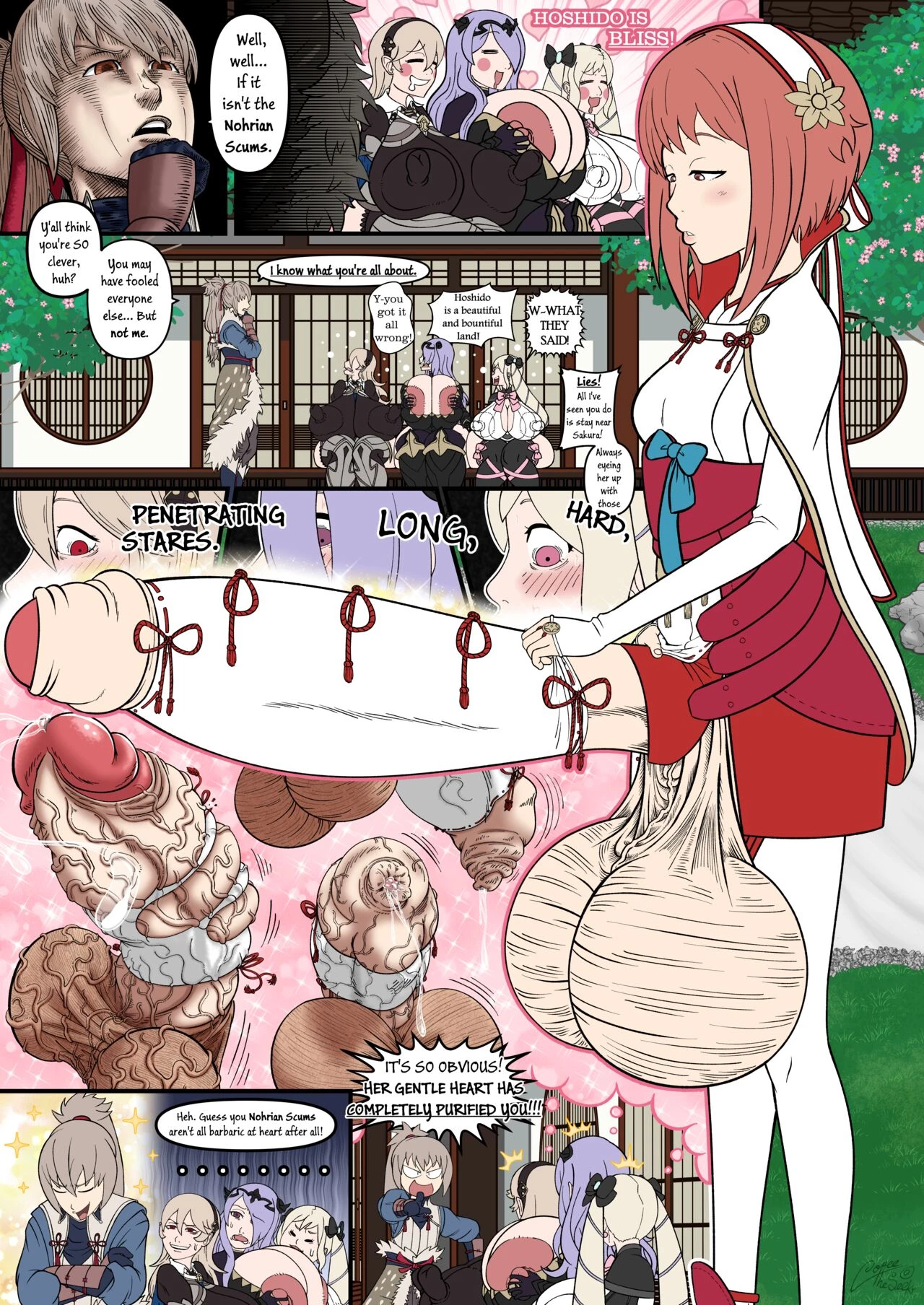 Birthright, but if Sakura had a Huge Shlong and the Hoshidans don't pay attention to it porn comic picture 4