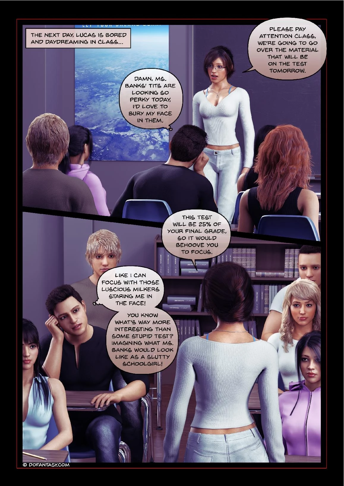 Blackmailed Teacher porn comic picture 10