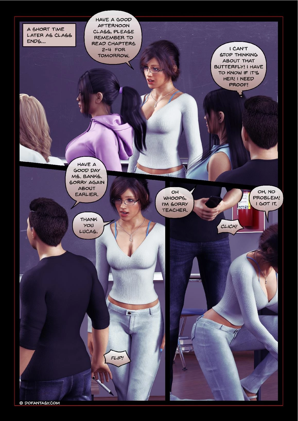 Blackmailed Teacher porn comic picture 17