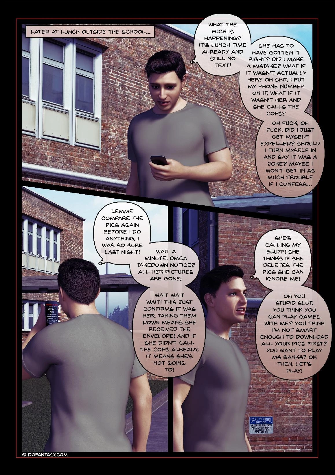 Blackmailed Teacher porn comic picture 20