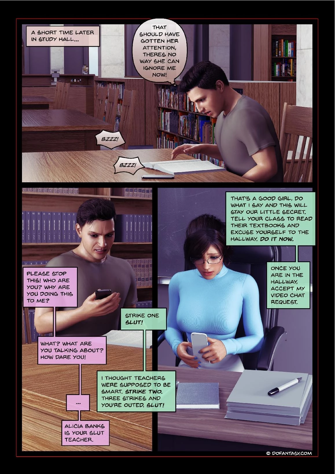 Blackmailed Teacher porn comic picture 22
