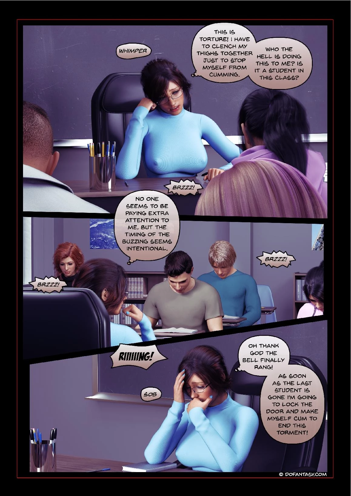 Blackmailed Teacher porn comic picture 34