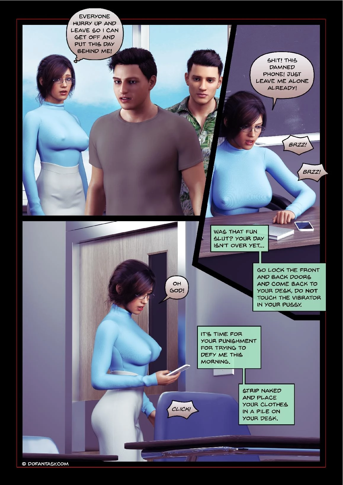 Blackmailed Teacher porn comic picture 35