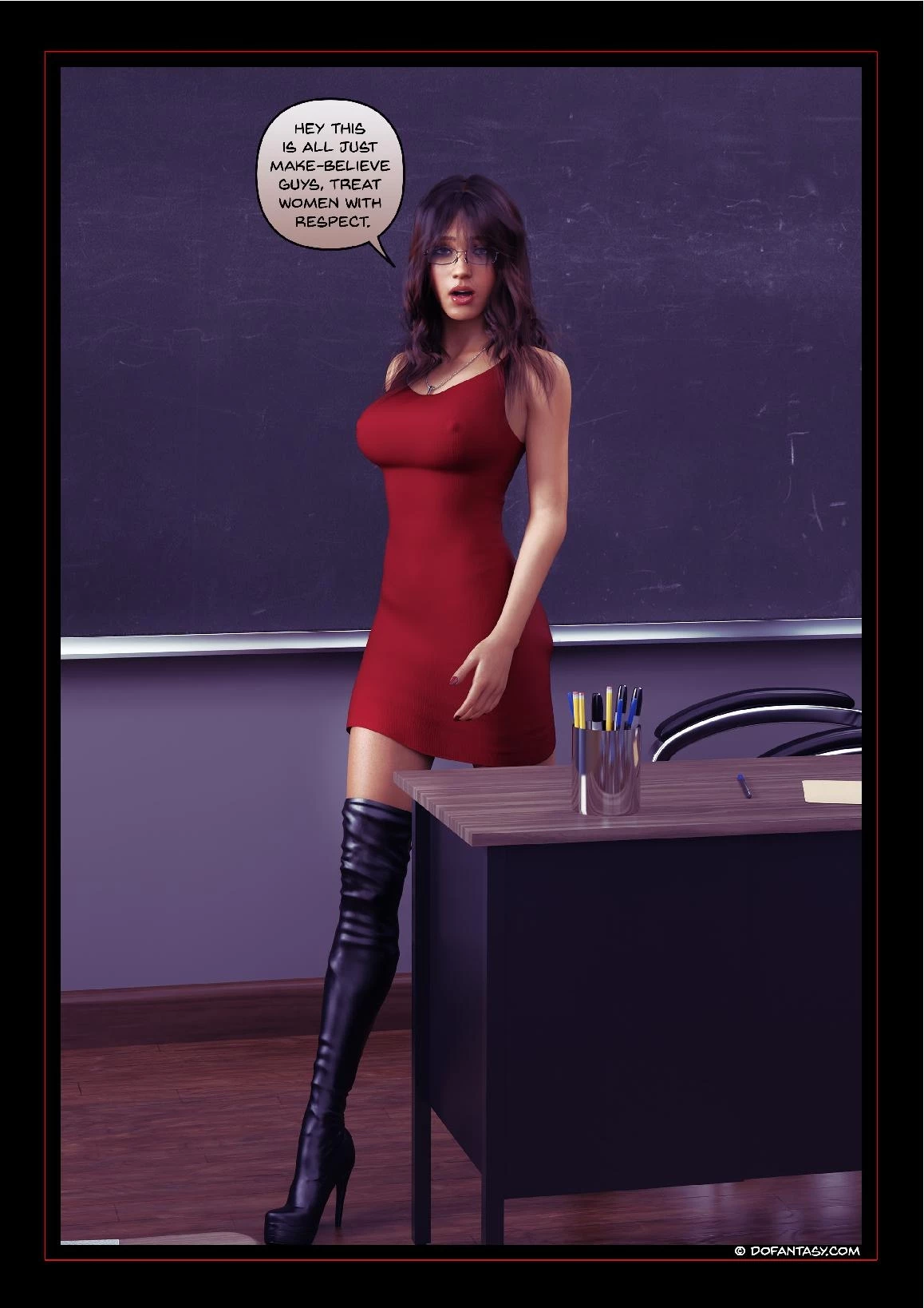 Blackmailed Teacher porn comic picture 5