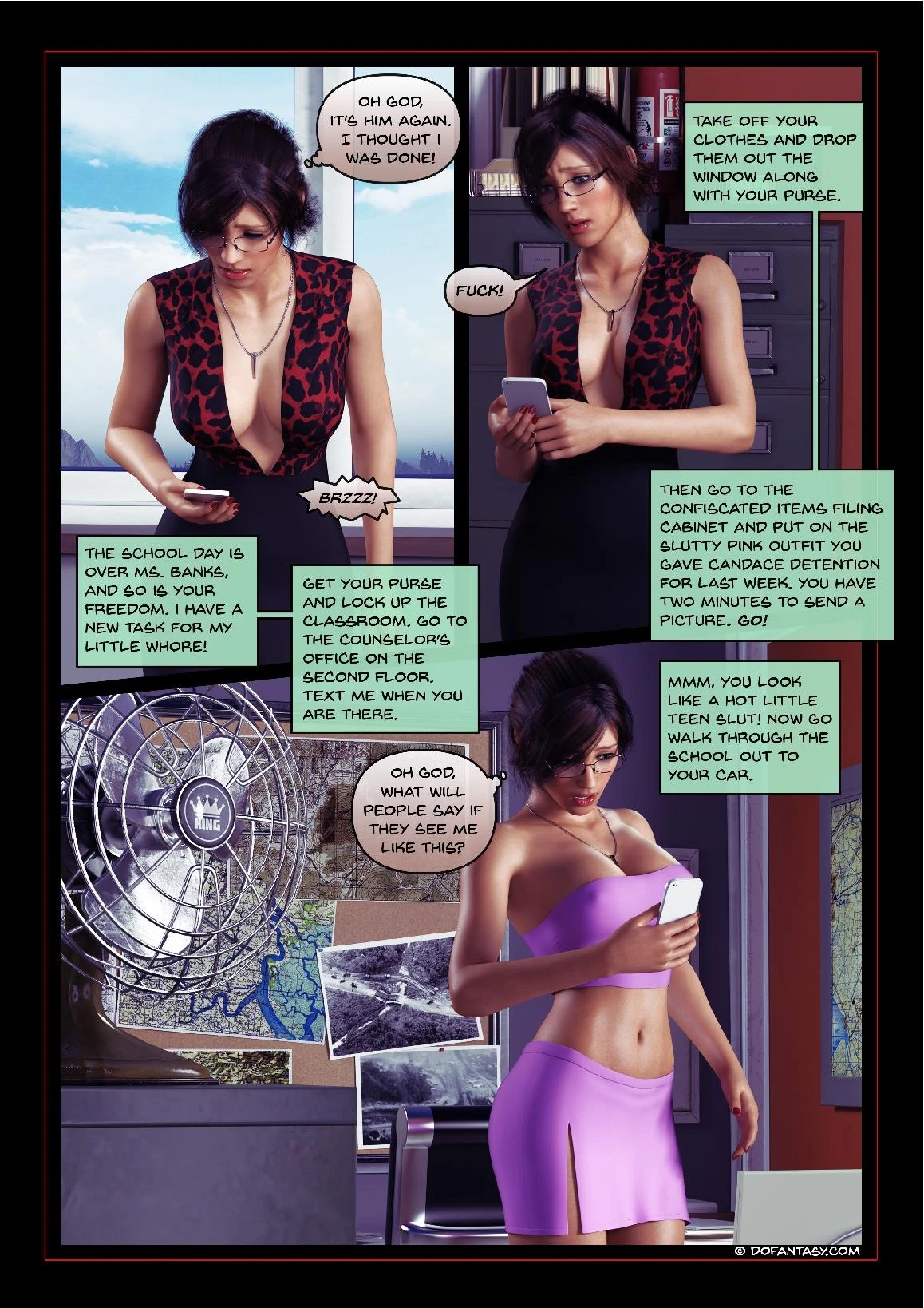 Blackmailed Teacher porn comic picture 55