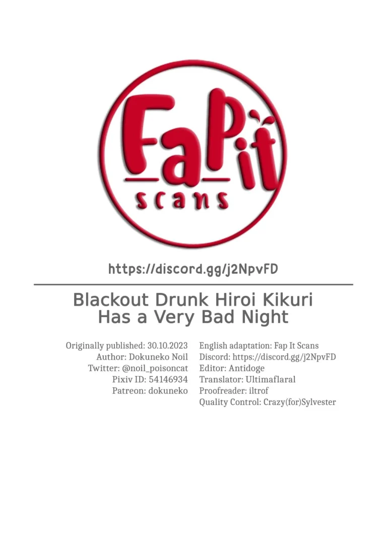 Blackout Drunk Hiroi Kikuri Has a Very Bad Night| Deisui shita Hiroi Kikuri ni Warui Koto o Suru Hanashi porn comic picture 14