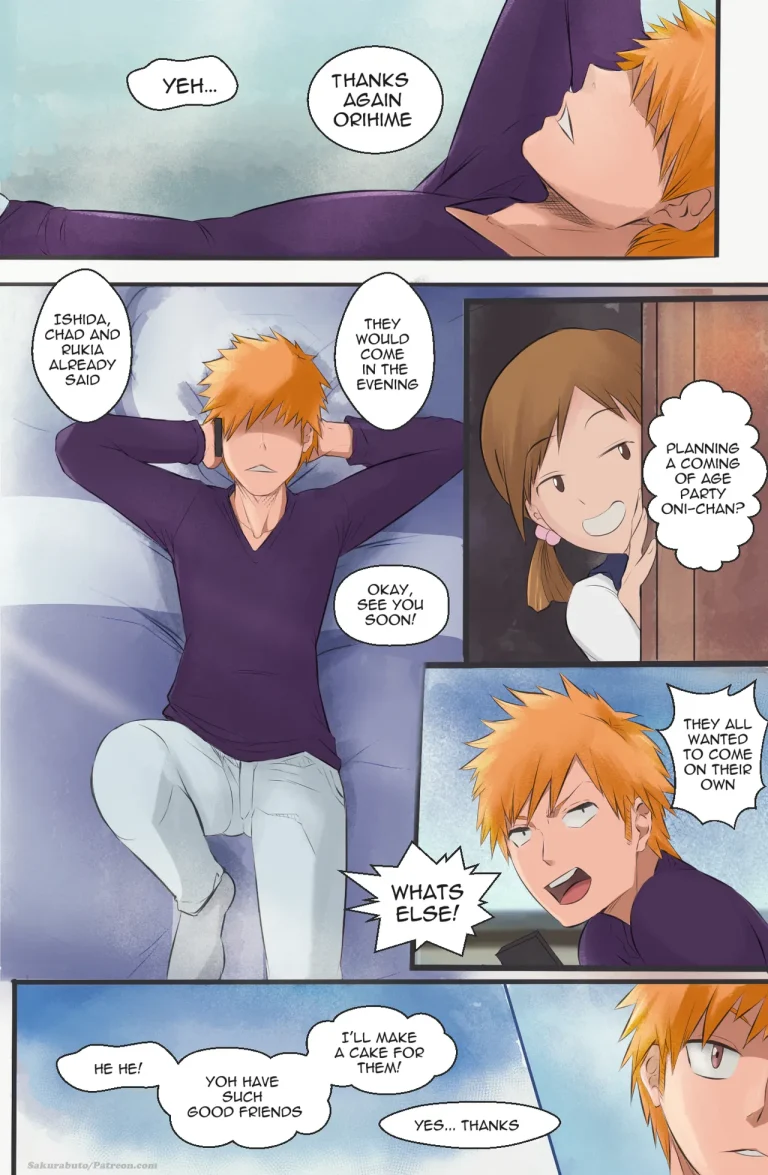 Bleach Foursome Gift porn comic picture 2