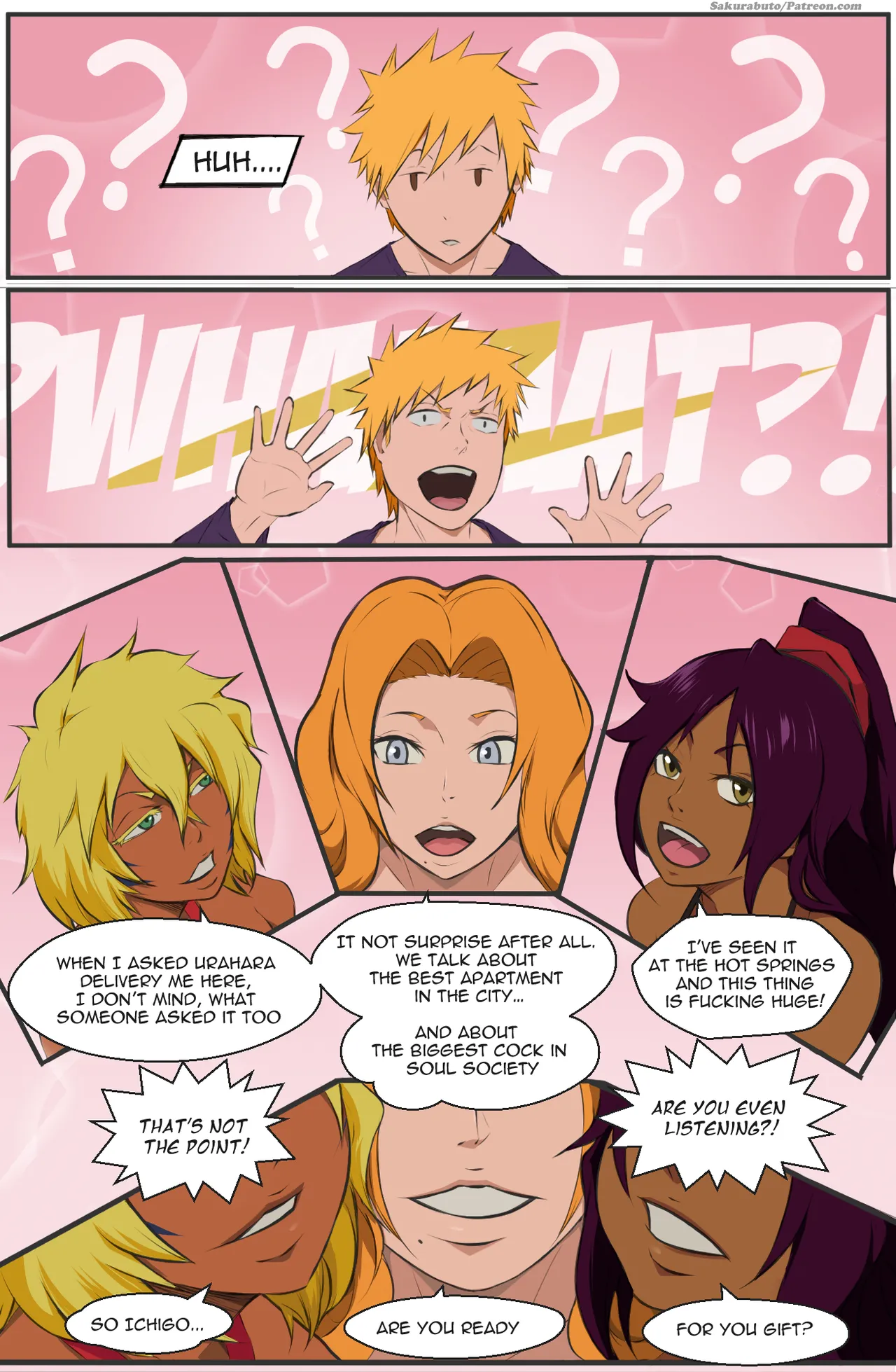 Bleach Foursome Gift porn comic picture 6