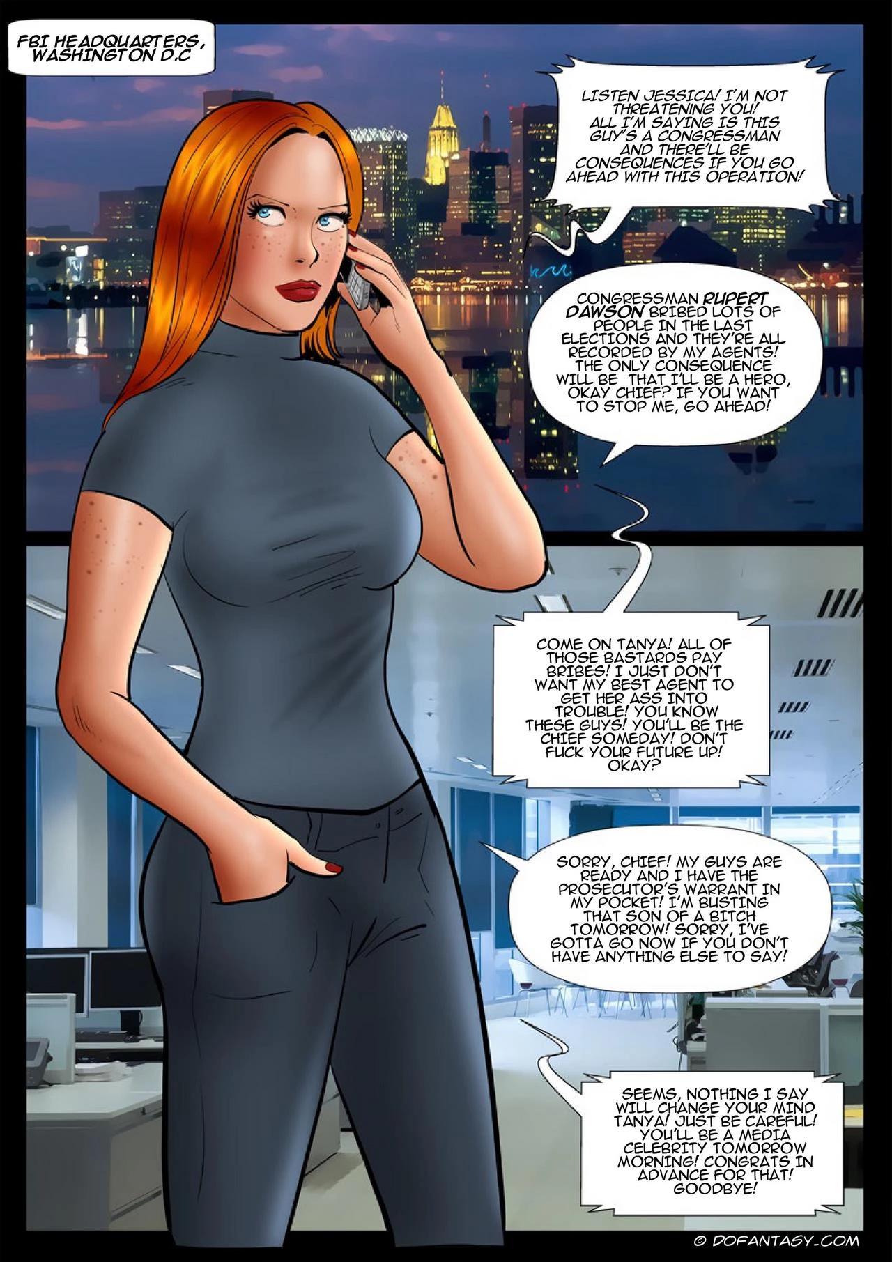 Bold officer porn comic picture 5