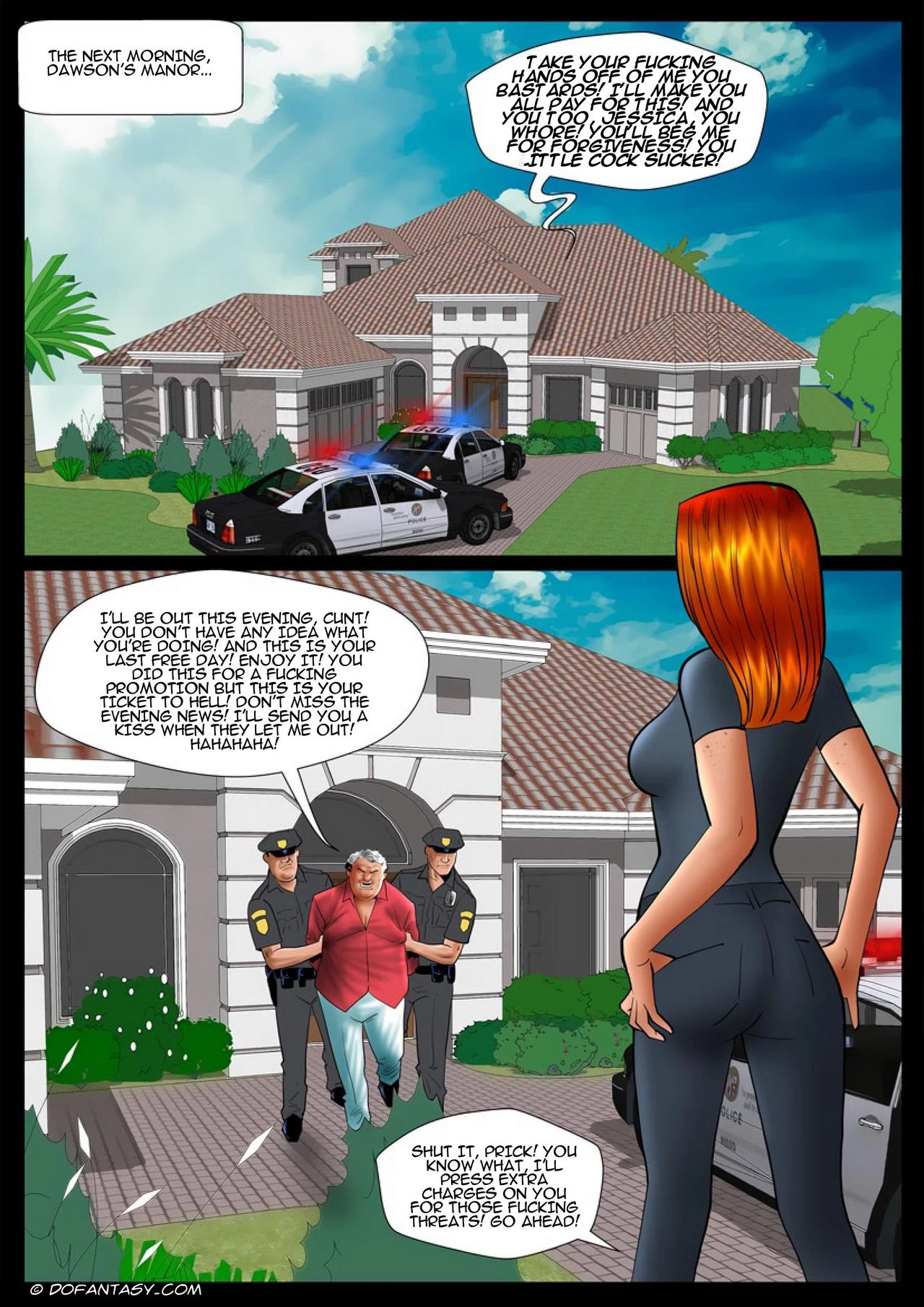 Bold officer porn comic picture 6