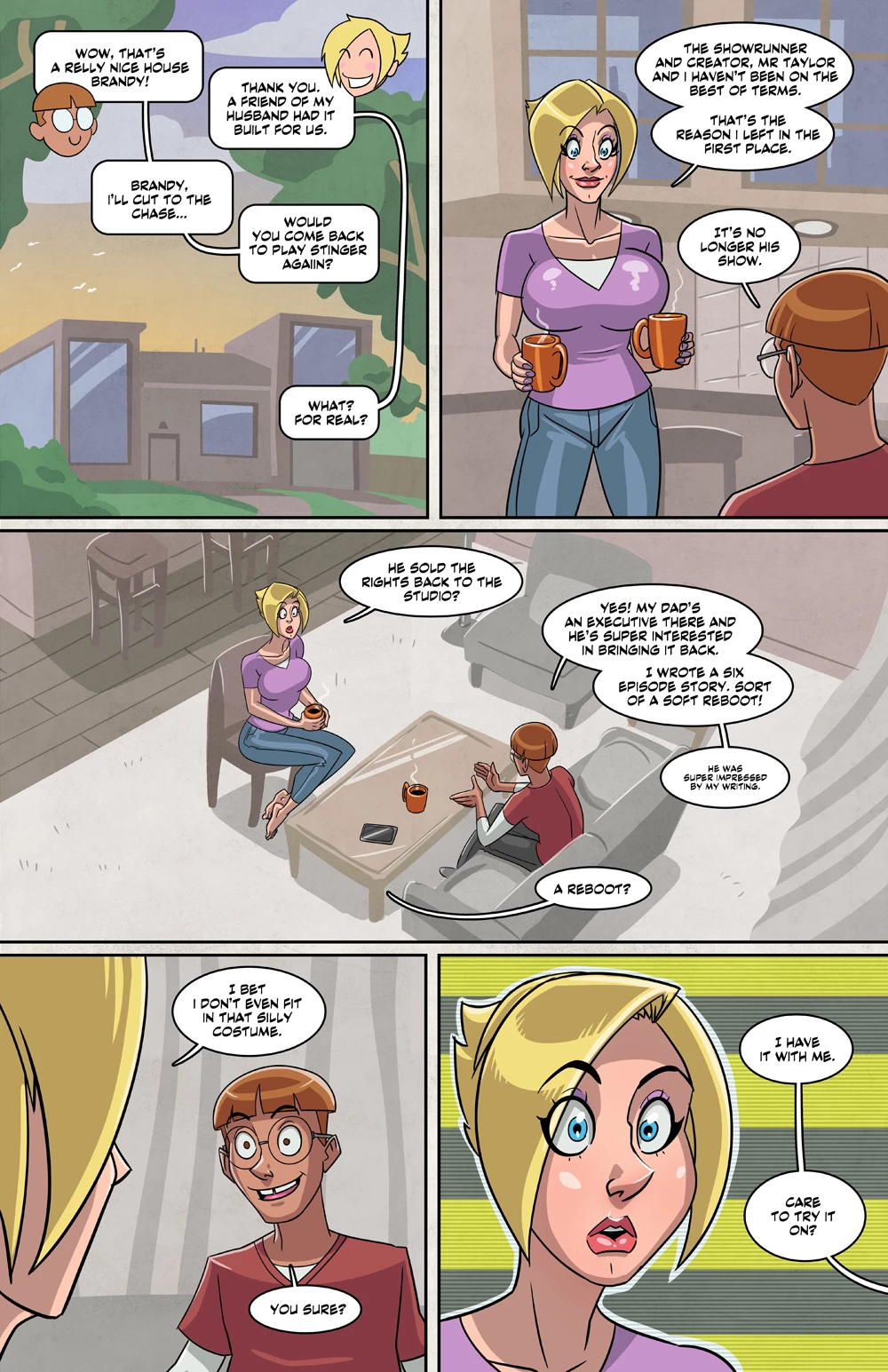 Brandy The Busty Bubbly Babe porn comic picture 8