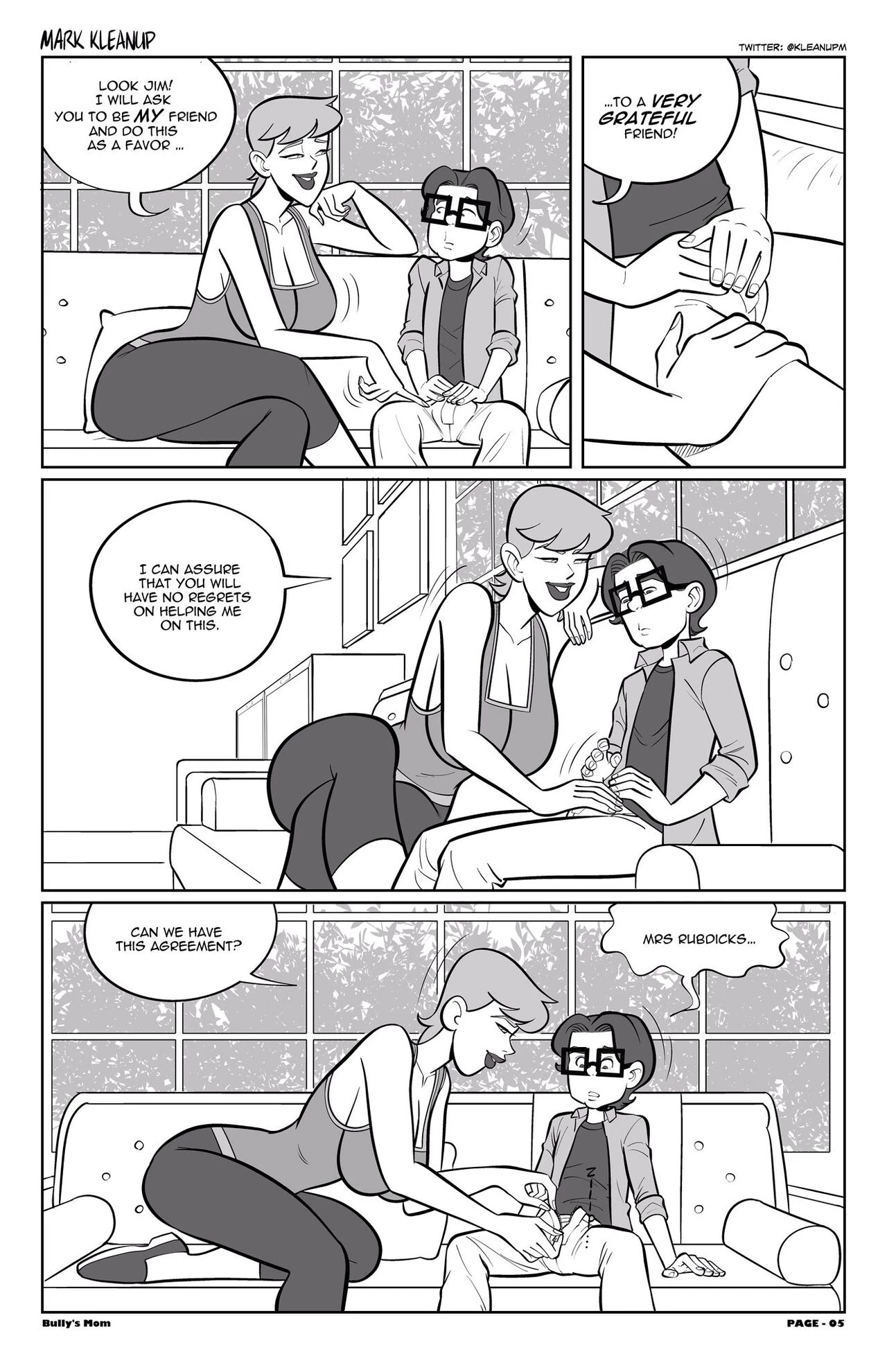 Bully's Mom porn comic picture 6