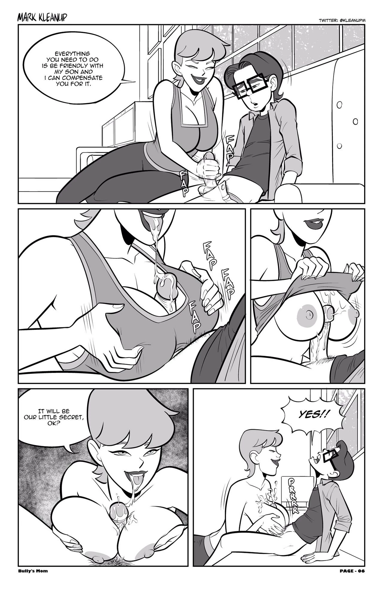 Bully's Mom porn comic picture 7