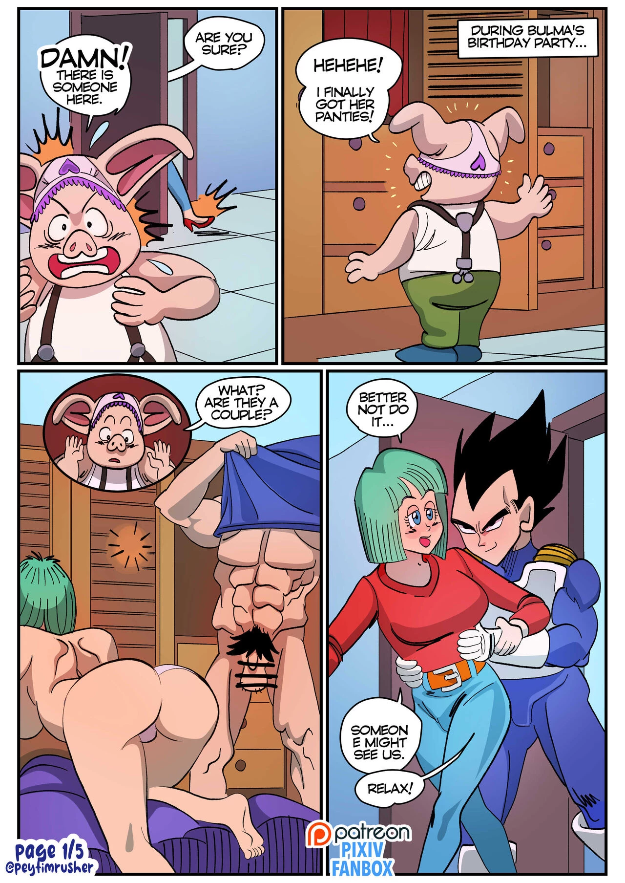 Bulma's Party porn comic picture 1
