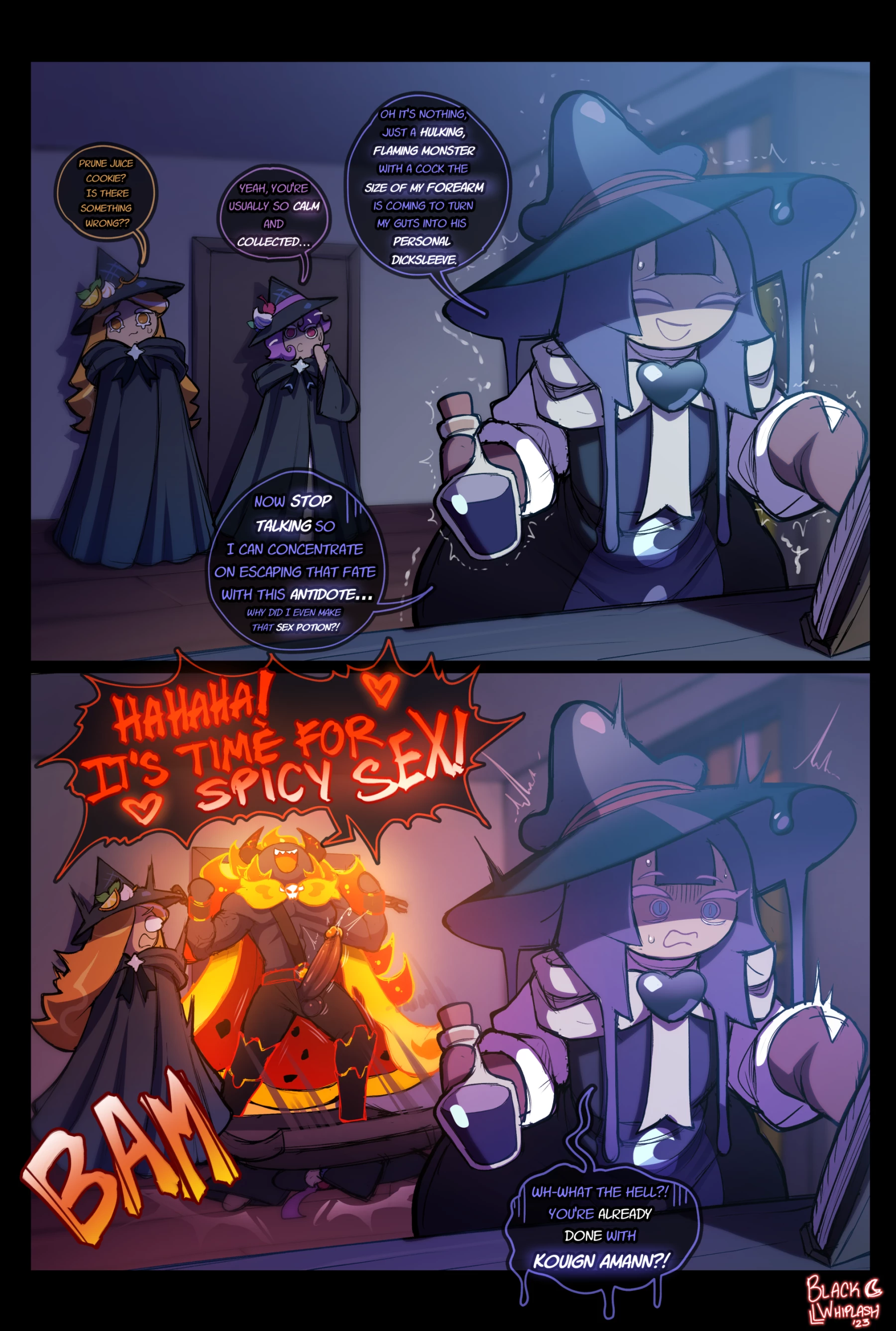Capsaicin Cookie's visit porn comic picture 1