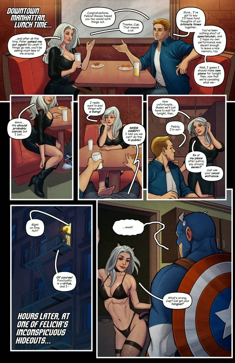 Catgirl Ameowrica porn comic picture 3