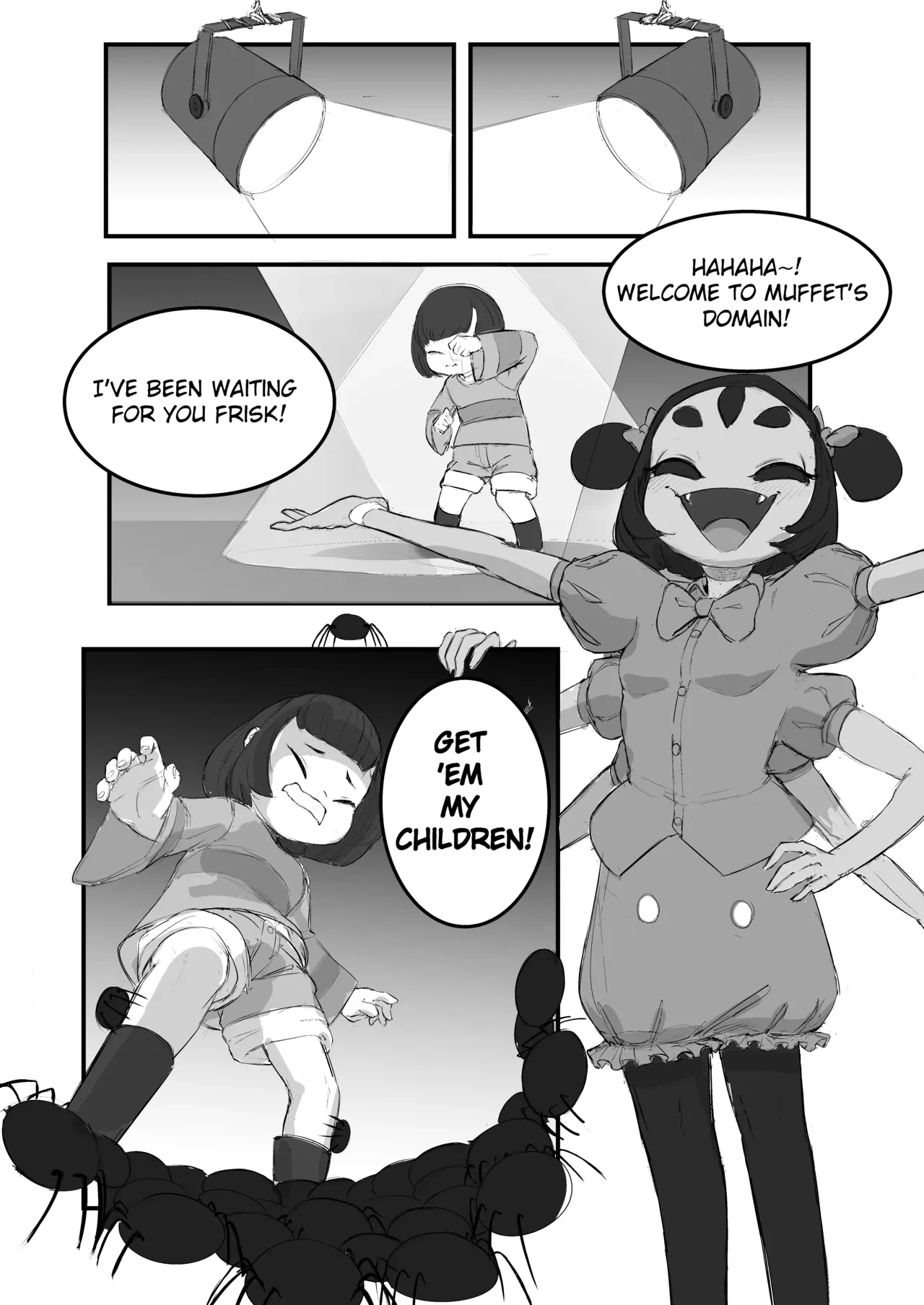 Caught in her web porn comic picture 2