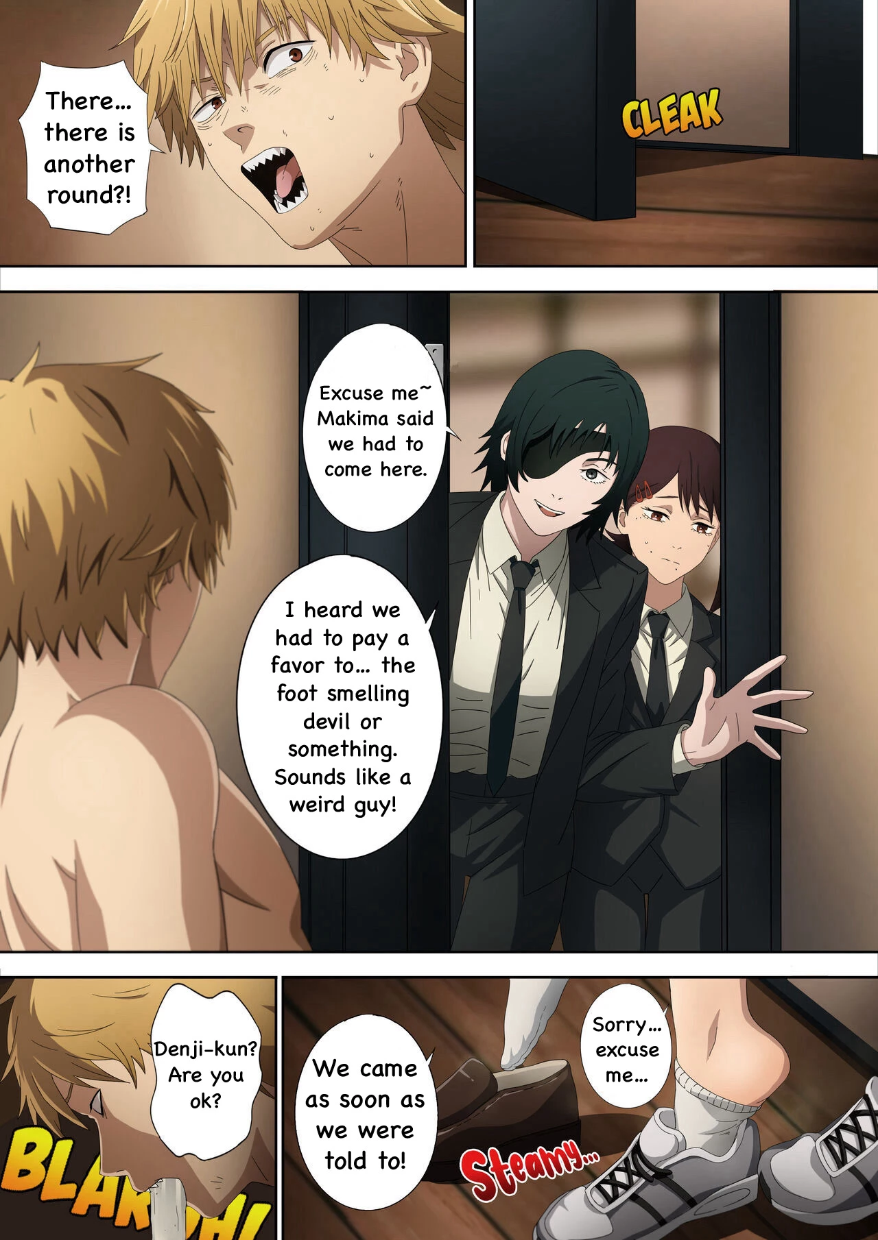 CHAINSAW MAN - Deal With Footfetish Devil porn comic picture 28