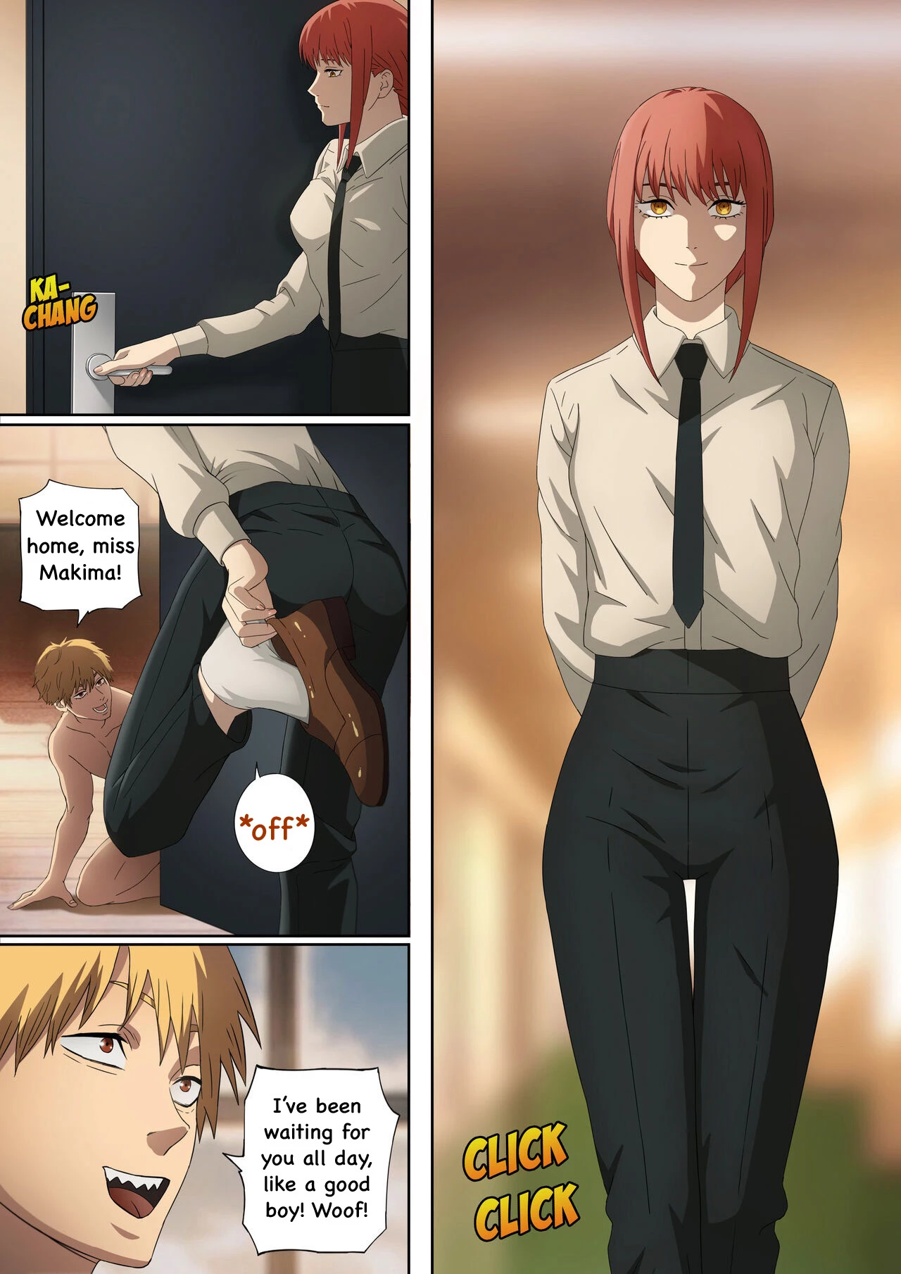 CHAINSAW MAN - Deal With Footfetish Devil porn comic picture 3