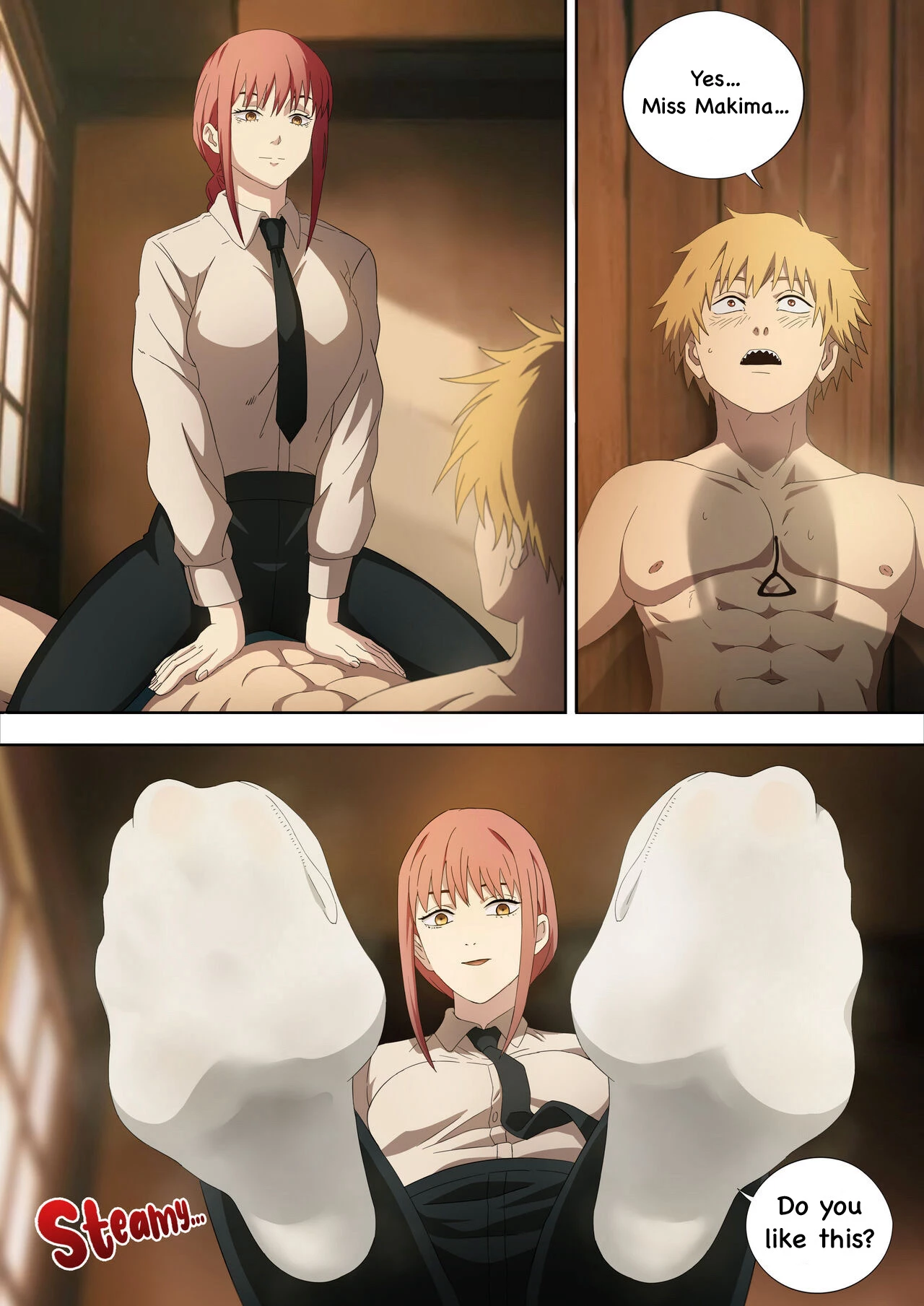 CHAINSAW MAN - Deal With Footfetish Devil porn comic picture 5