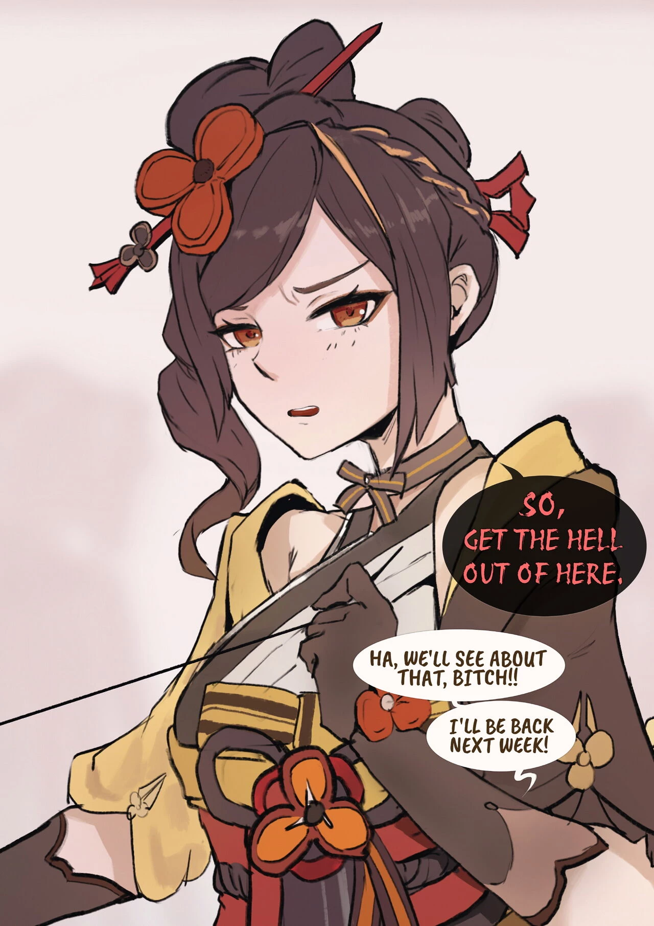 Chiori - "Missed Deadline" porn comic picture 3