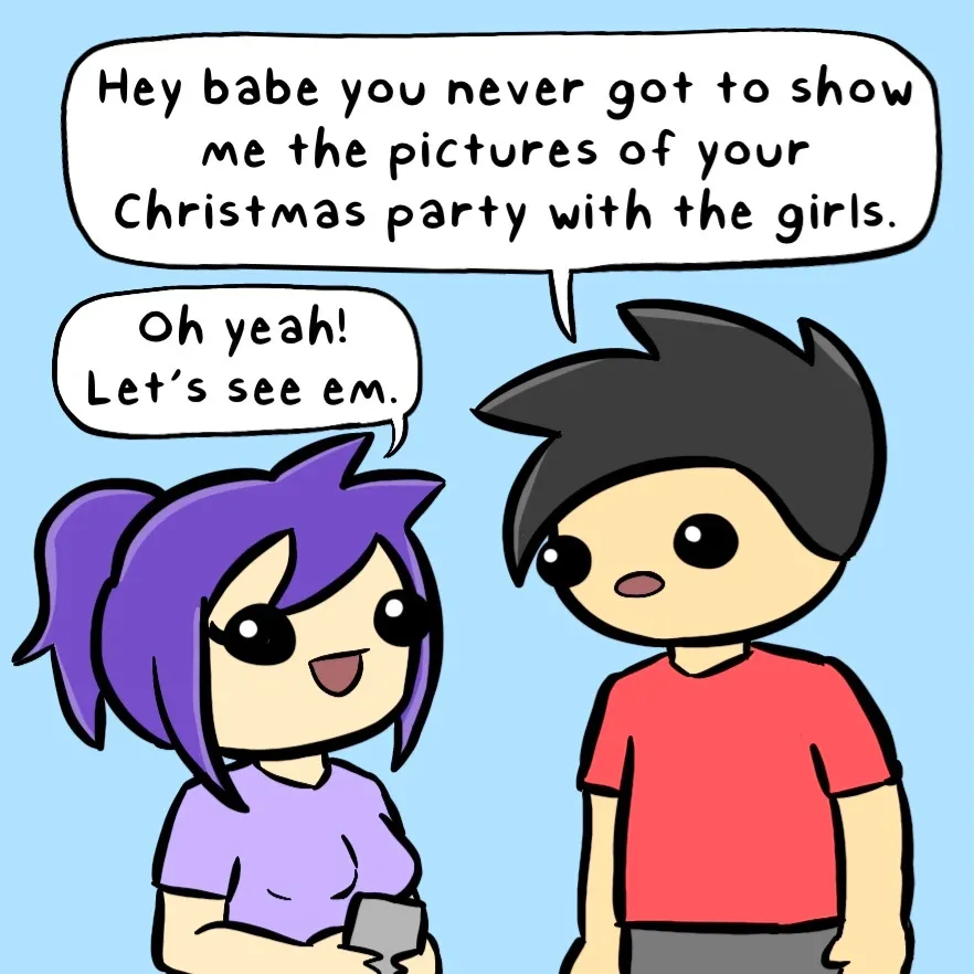 Christmas Party Girls porn comic picture 1