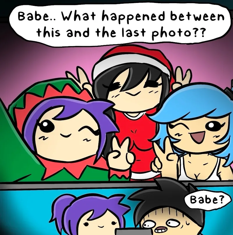 Christmas Party Girls porn comic picture 6