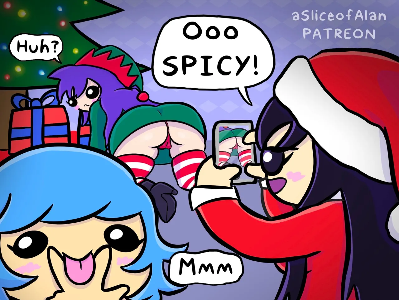 Christmas Party Girls porn comic picture 8