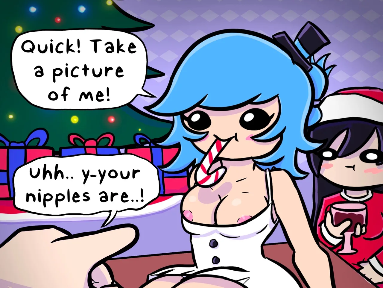 Christmas Party Girls porn comic picture 9