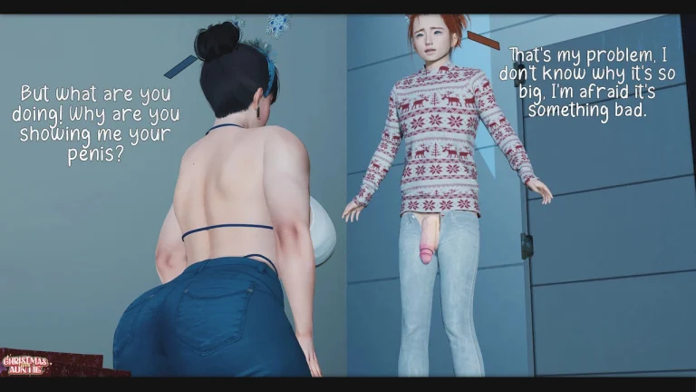 Christmas With Auntie porn comic picture 16