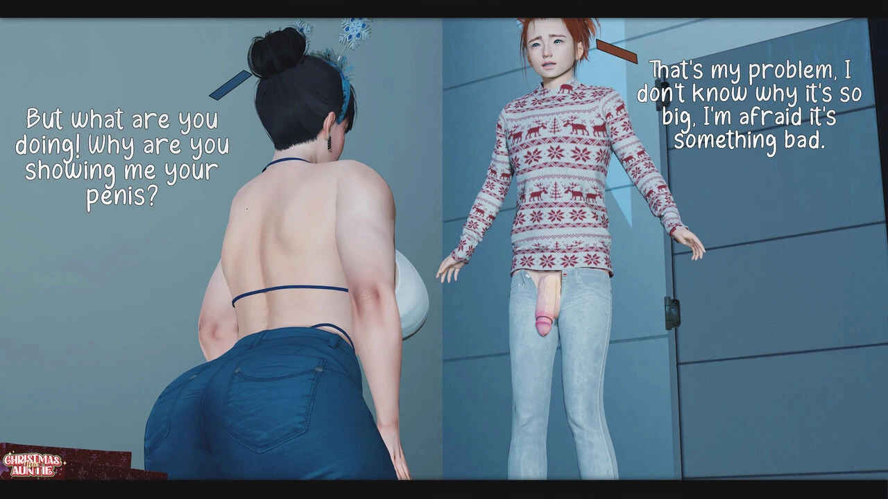 Christmas With Auntie porn comic picture 16