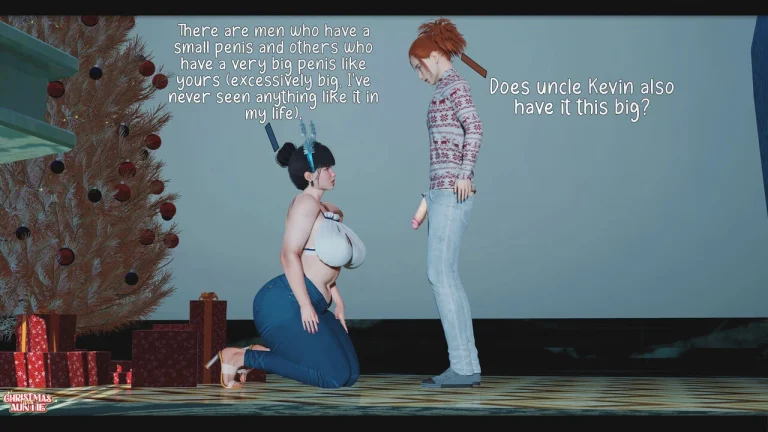 Christmas With Auntie porn comic picture 19