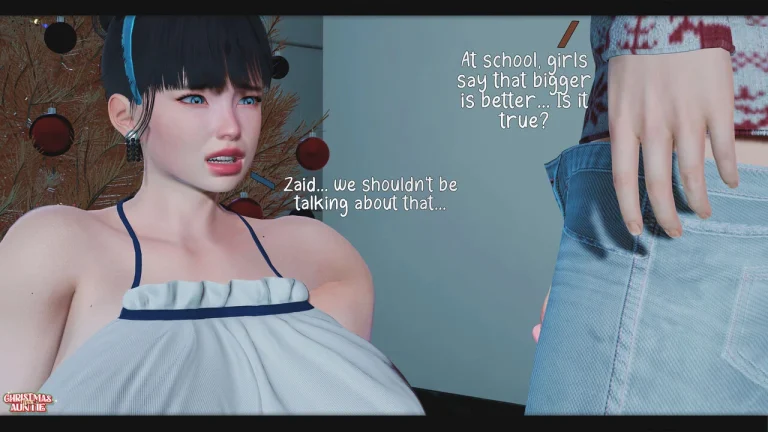 Christmas With Auntie porn comic picture 21