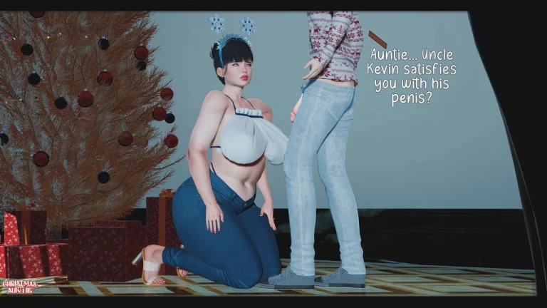 Christmas With Auntie porn comic picture 22