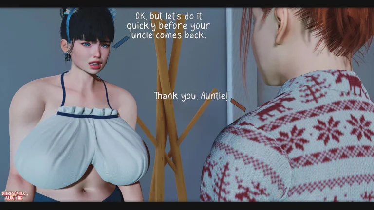 Christmas With Auntie porn comic picture 45