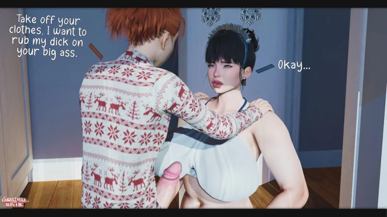 Christmas With Auntie porn comic picture 74
