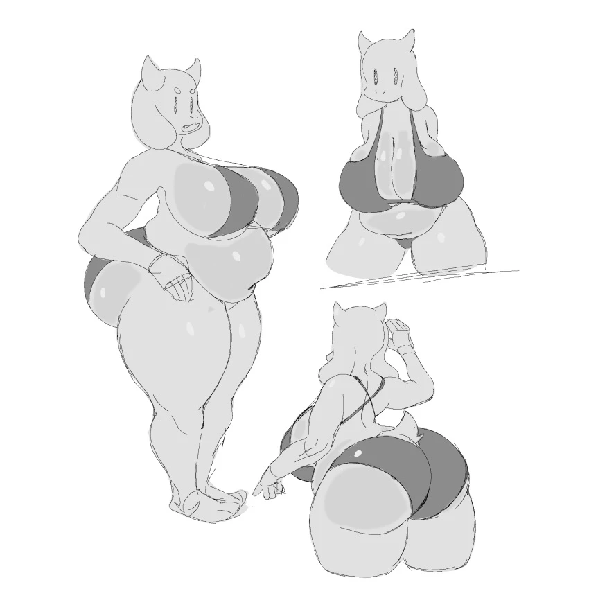 Chubby Toriel porn comic picture 24