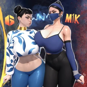 Chun-Li x Kitana porn comic picture 1