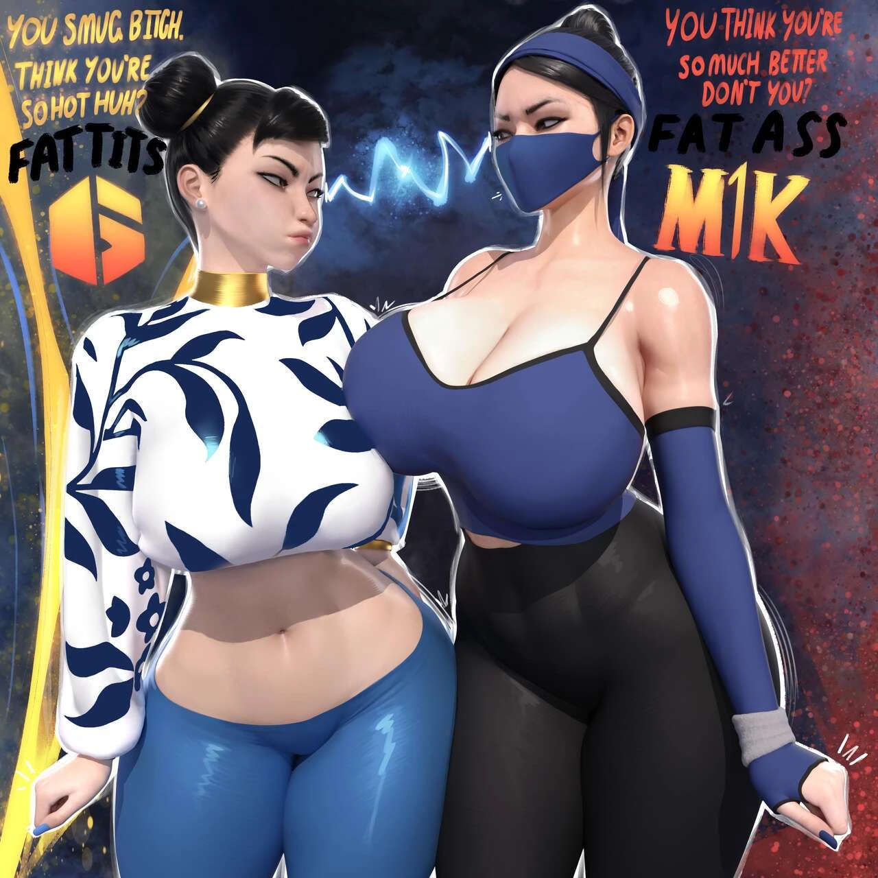 Chun-Li x Kitana porn comic picture 2