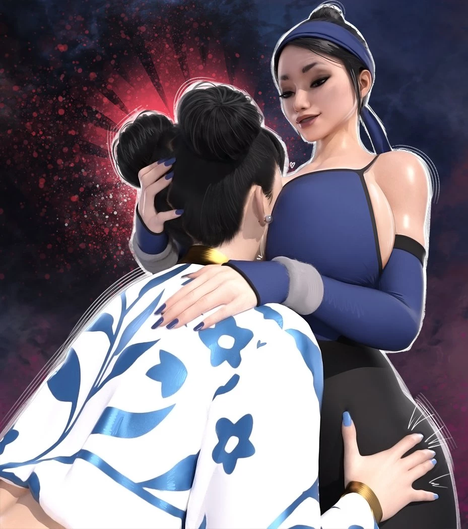 Chun-Li x Kitana porn comic picture 8