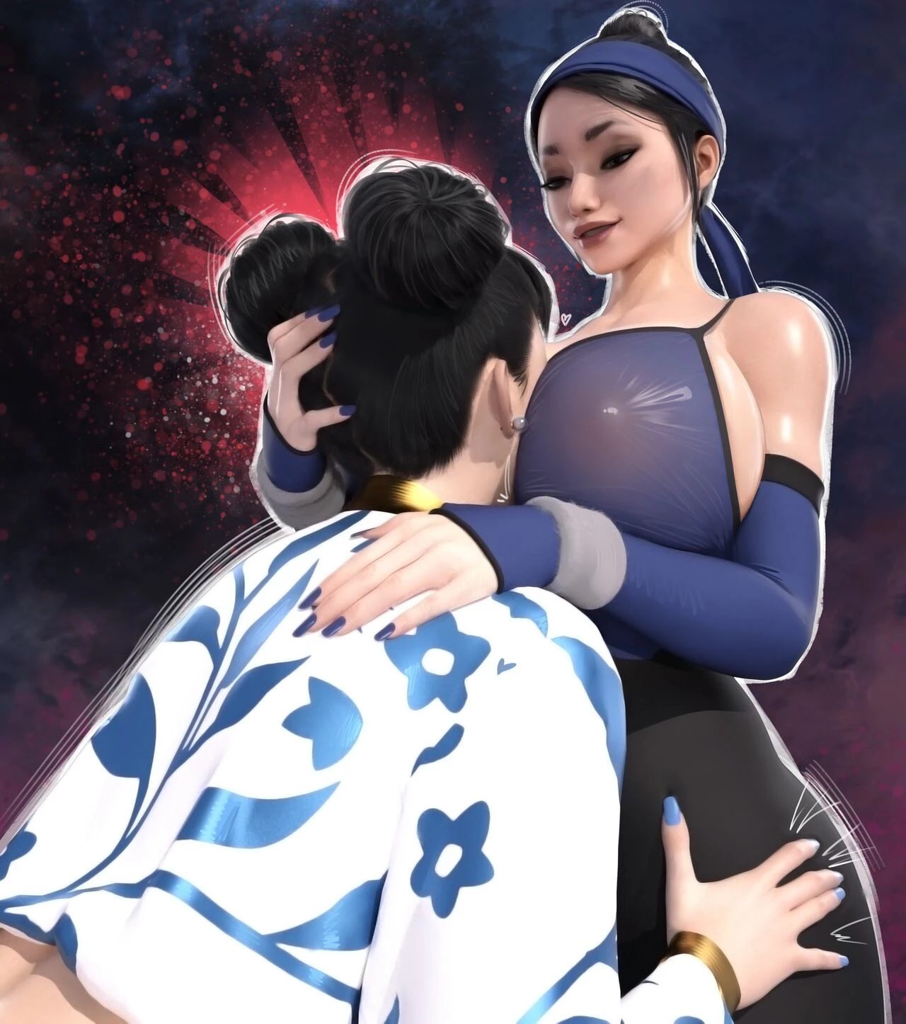 Chun-Li x Kitana porn comic picture 9