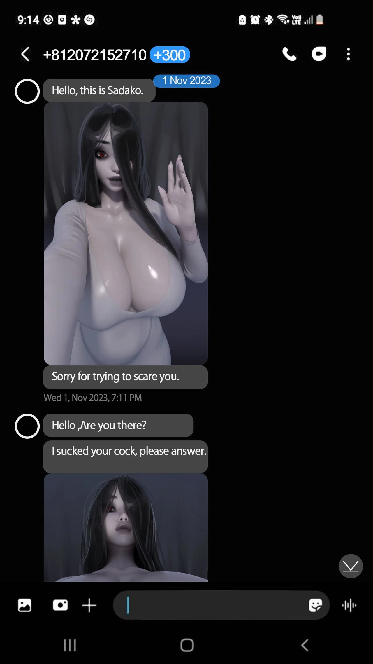 Clingy Sadako porn comic picture 5