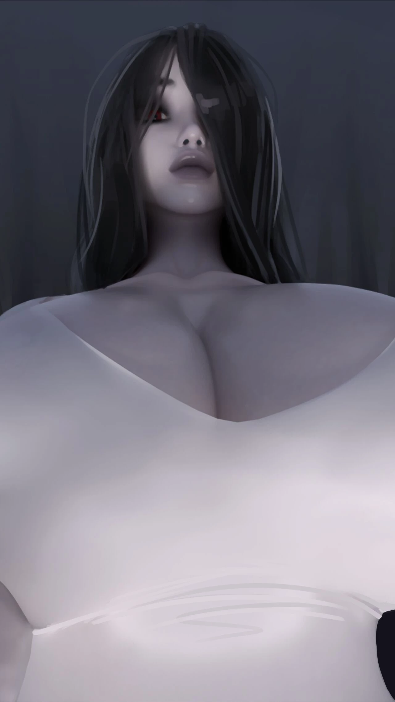 Clingy Sadako porn comic picture 7