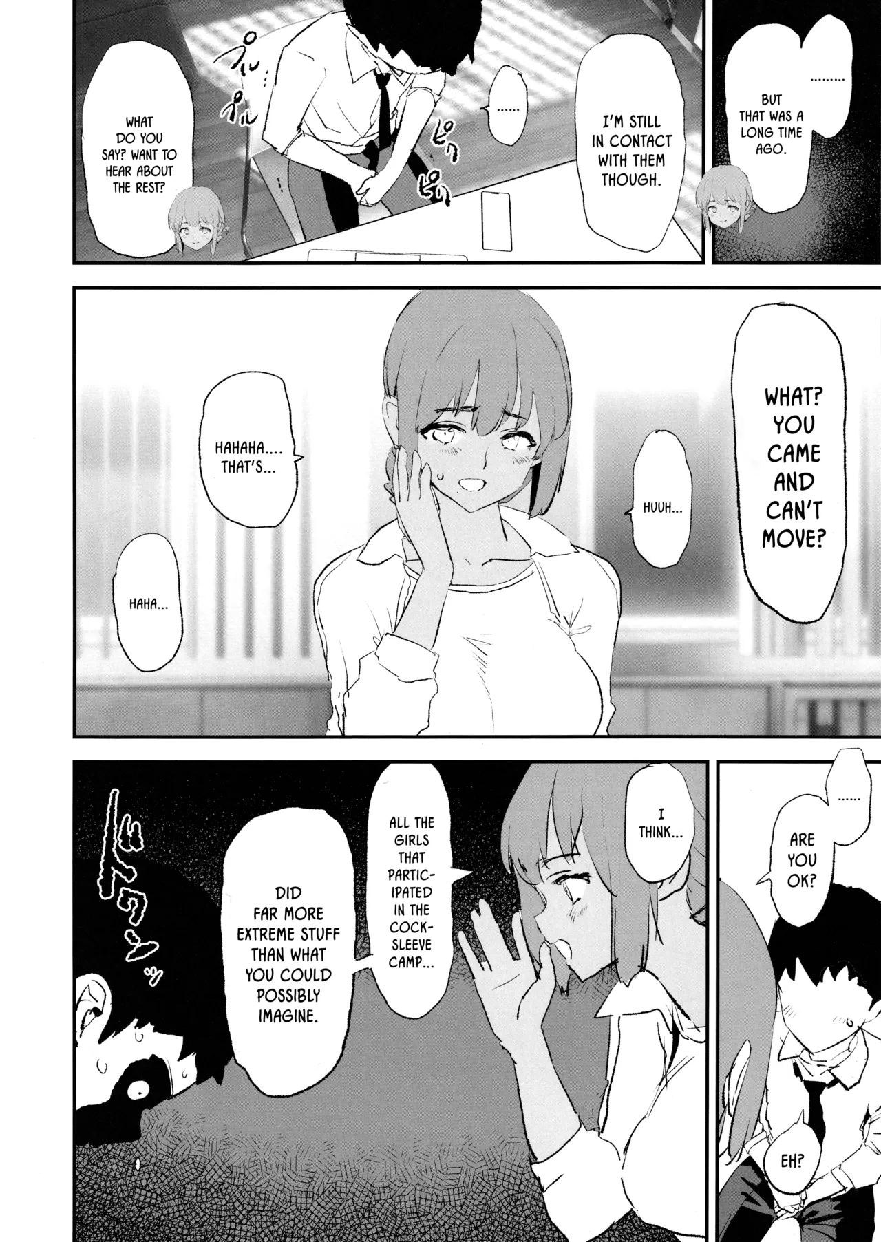 Cocksleeve Camp's Hypnosis Lewd Interview -Haruka Shiina- | Onaho Gasshuku Saimin Dosukebe Interview Shiina Senpai porn comic picture 27