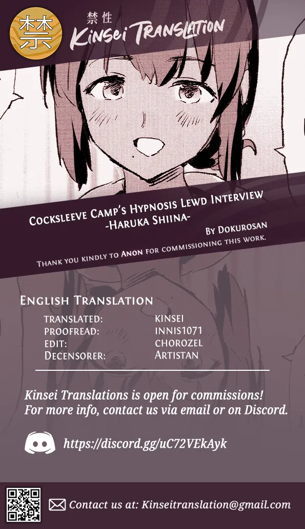 Cocksleeve Camp's Hypnosis Lewd Interview -Haruka Shiina- | Onaho Gasshuku Saimin Dosukebe Interview Shiina Senpai porn comic picture 31